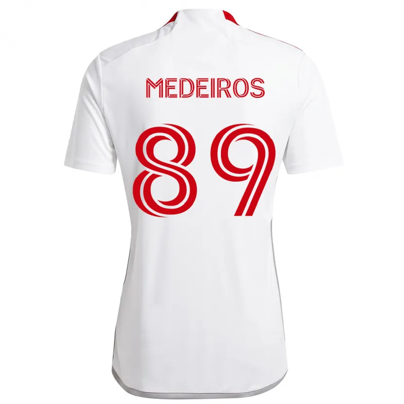 Danxen Kid Matthew Medeiros #89 White Red Away Jersey 2024/25 T-Shirt