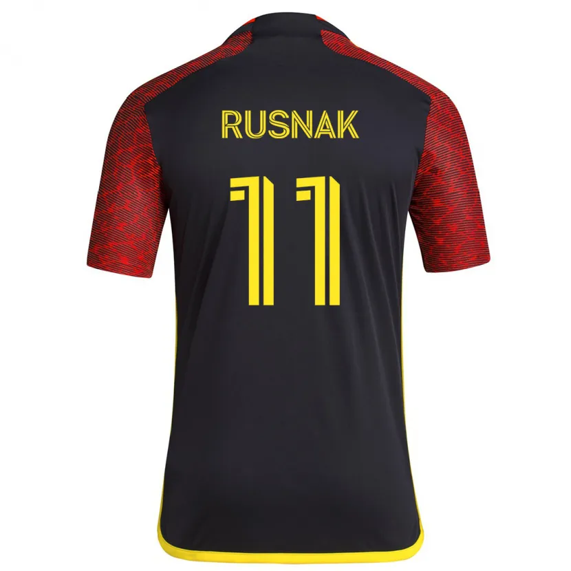 Danxen Kid Albert Rusnák #11 Red Black Away Jersey 2024/25 T-Shirt