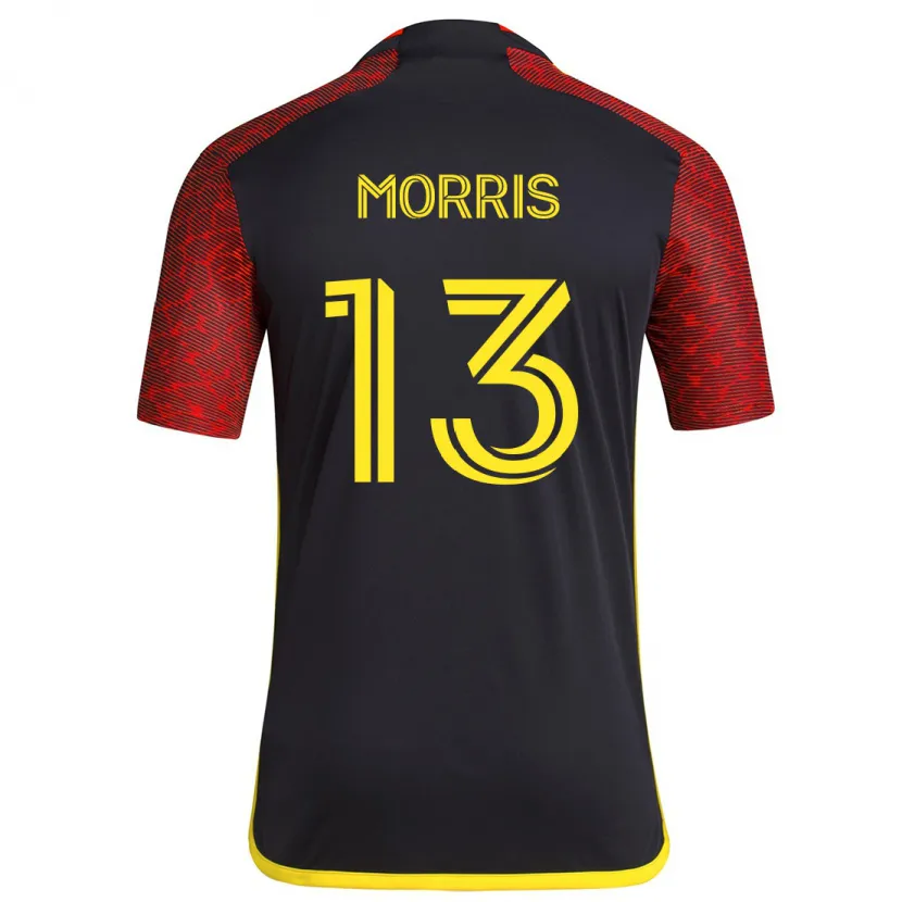 Danxen Kid Jordan Morris #13 Red Black Away Jersey 2024/25 T-Shirt