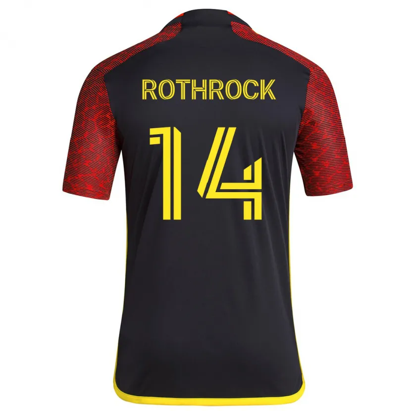 Danxen Kid Paul Rothrock #14 Red Black Away Jersey 2024/25 T-Shirt