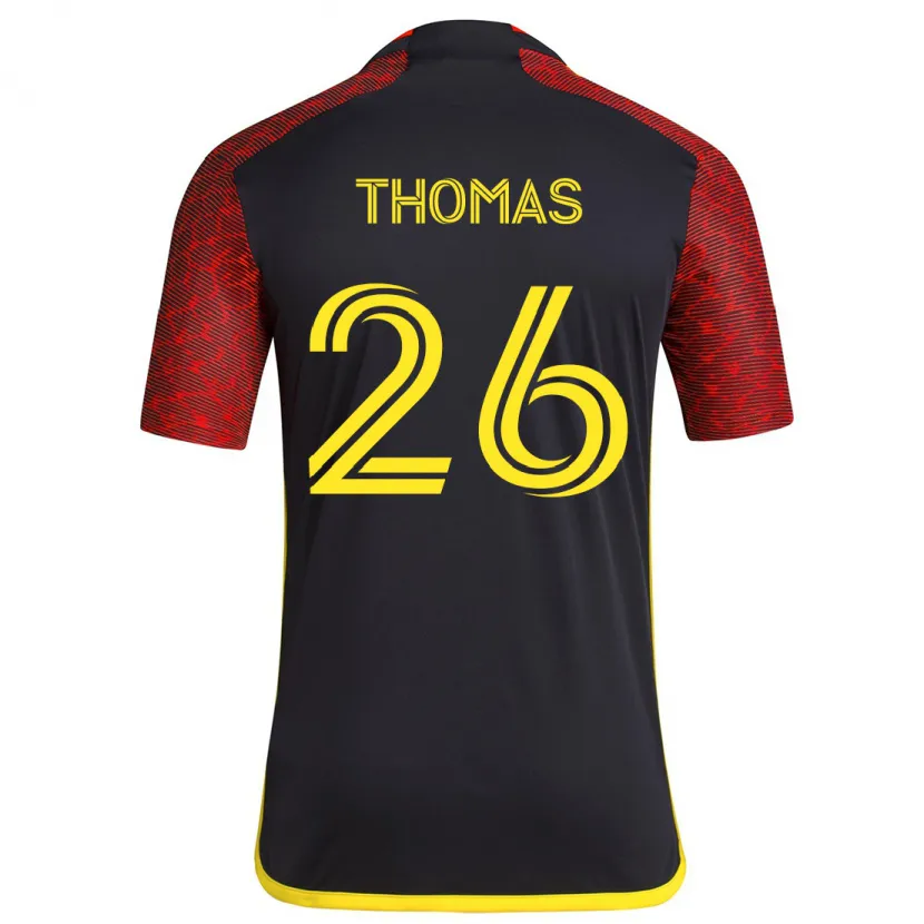 Danxen Kid Andrew Thomas #26 Red Black Away Jersey 2024/25 T-Shirt