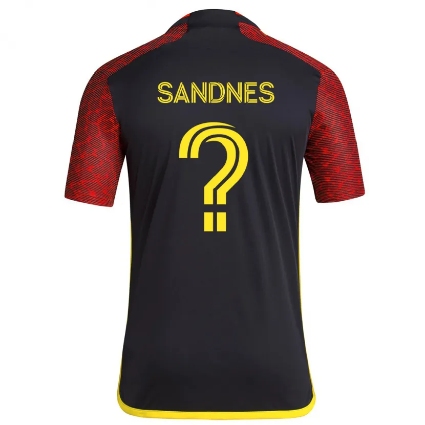 Danxen Kid Gallatin Sandnes #0 Red Black Away Jersey 2024/25 T-Shirt