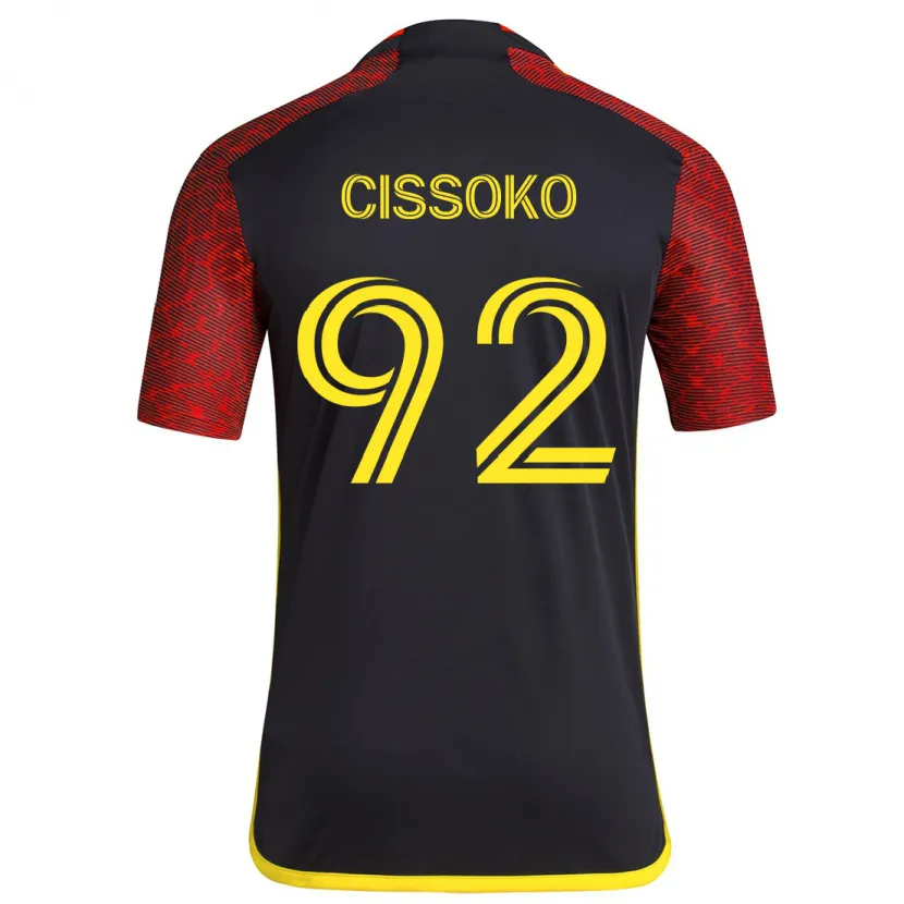 Danxen Kid Abdoulaye Cissoko #92 Red Black Away Jersey 2024/25 T-Shirt