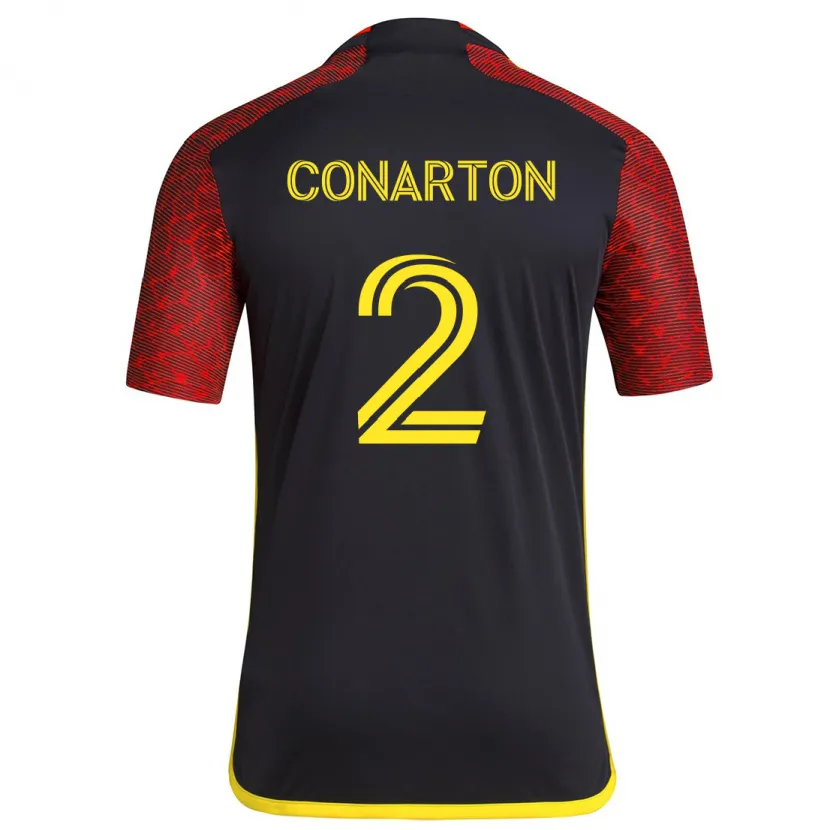 Danxen Kid Alyssa Conarton #2 Red Black Away Jersey 2024/25 T-Shirt