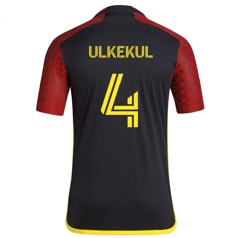 Danxen Kid Jodi Ulkekul #4 Red Black Away Jersey 2024/25 T-Shirt