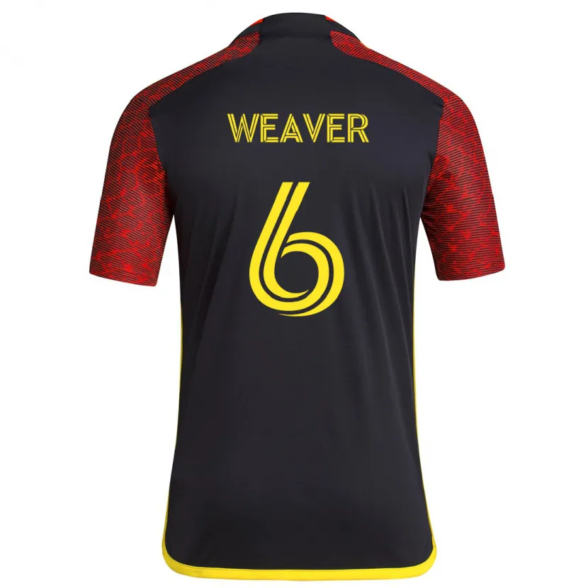 Danxen Kid Morgan Weaver #6 Red Black Away Jersey 2024/25 T-Shirt