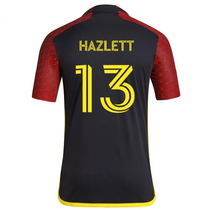 Danxen Kid Kimberly Hazlett #13 Red Black Away Jersey 2024/25 T-Shirt