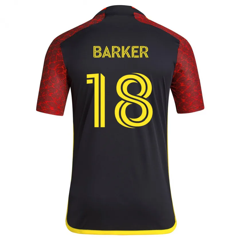 Danxen Kid Alicia Barker #18 Red Black Away Jersey 2024/25 T-Shirt