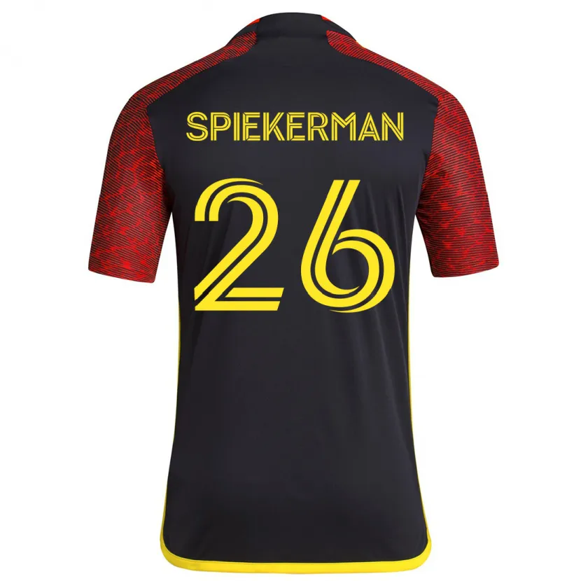 Danxen Kid Stephanie Spiekerman #26 Red Black Away Jersey 2024/25 T-Shirt