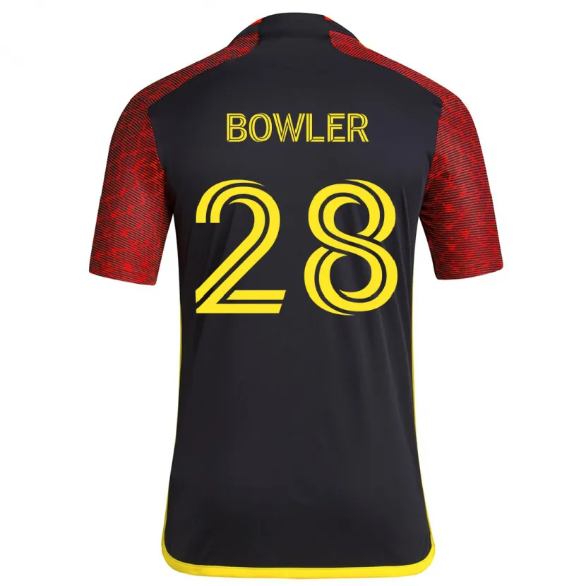 Danxen Kid Rachel Bowler #28 Red Black Away Jersey 2024/25 T-Shirt