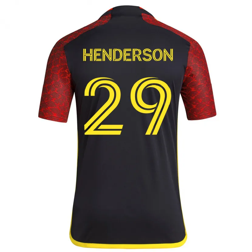 Danxen Kid Anna Henderson #29 Red Black Away Jersey 2024/25 T-Shirt