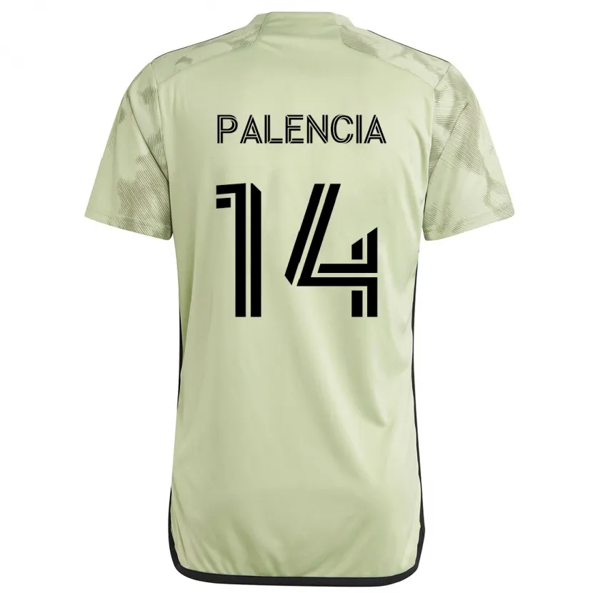 Danxen Kid Sergi Palencia #14 Light Green Away Jersey 2024/25 T-Shirt