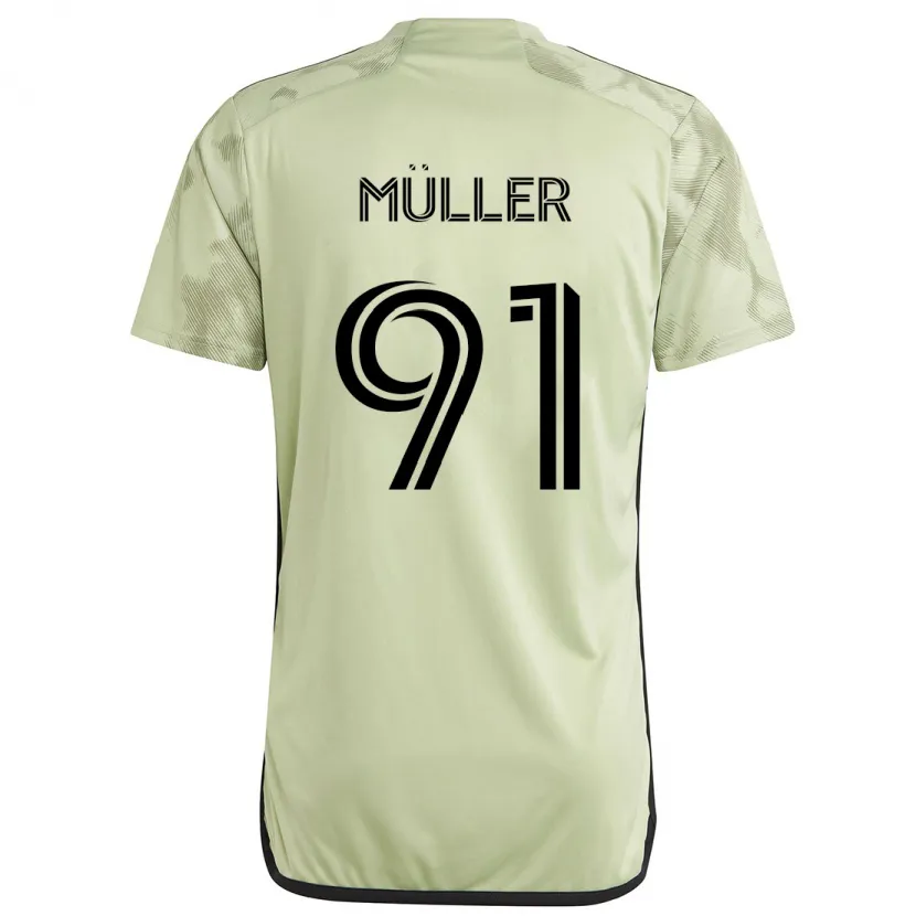 Danxen Kid Luis Müller #91 Light Green Away Jersey 2024/25 T-Shirt