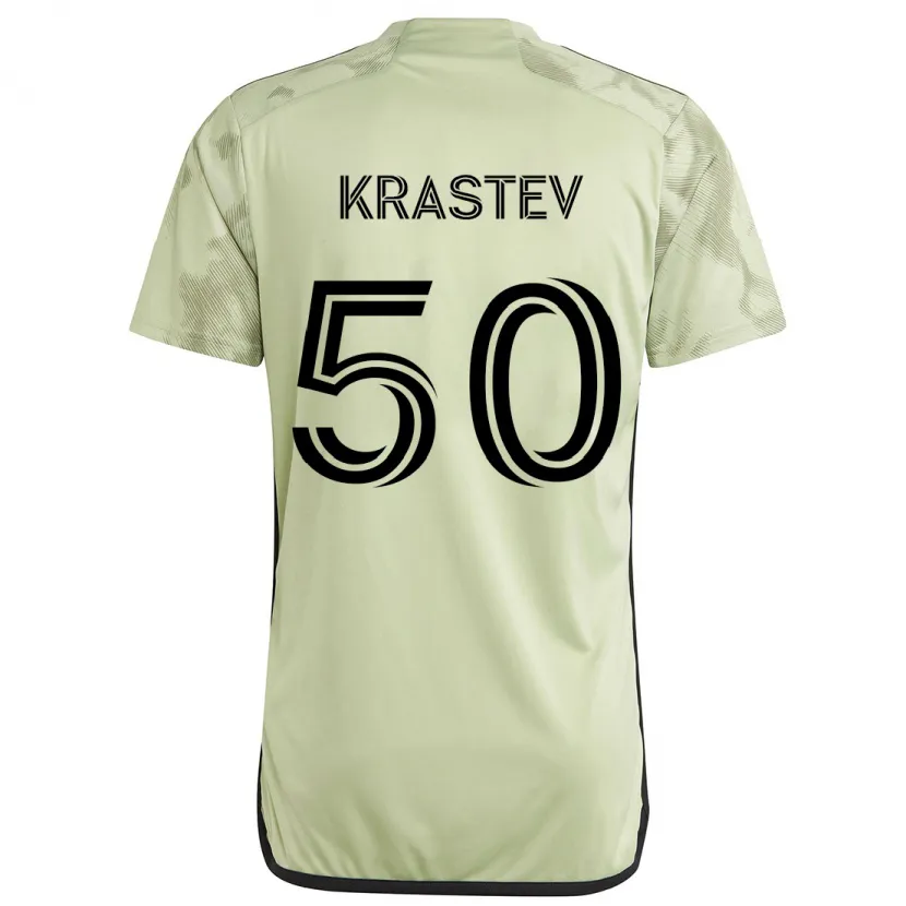 Danxen Kid Filip Krastev #50 Light Green Away Jersey 2024/25 T-Shirt