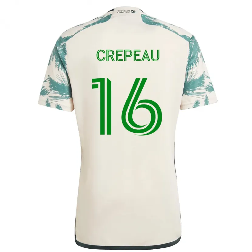 Danxen Kid Maxime Crépeau #16 Beige Brown Away Jersey 2024/25 T-Shirt