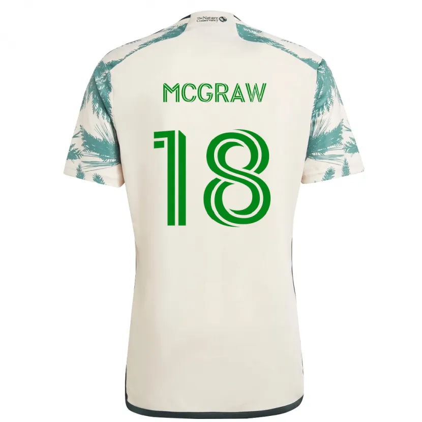 Danxen Kid Zac Mcgraw #18 Beige Brown Away Jersey 2024/25 T-Shirt