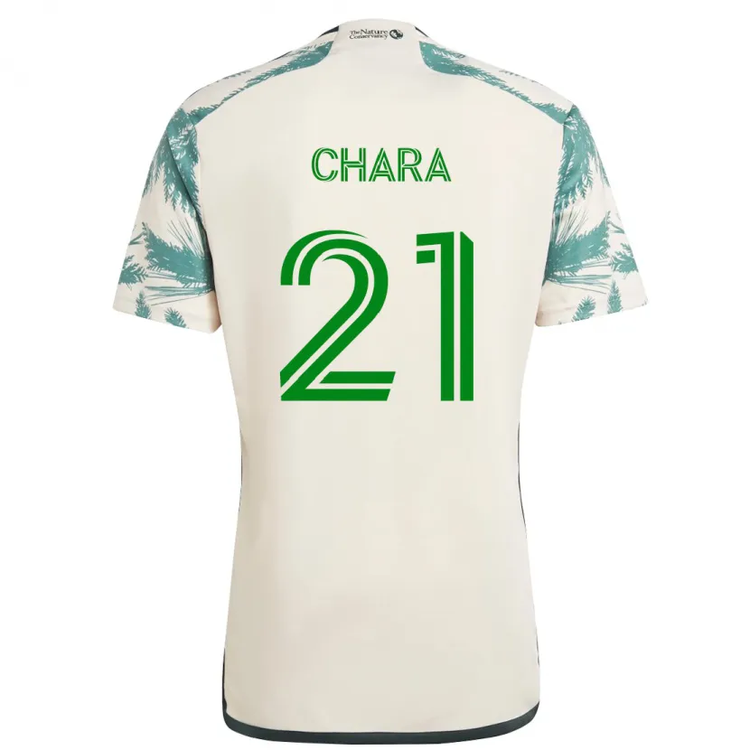 Danxen Kid Diego Chará #21 Beige Brown Away Jersey 2024/25 T-Shirt