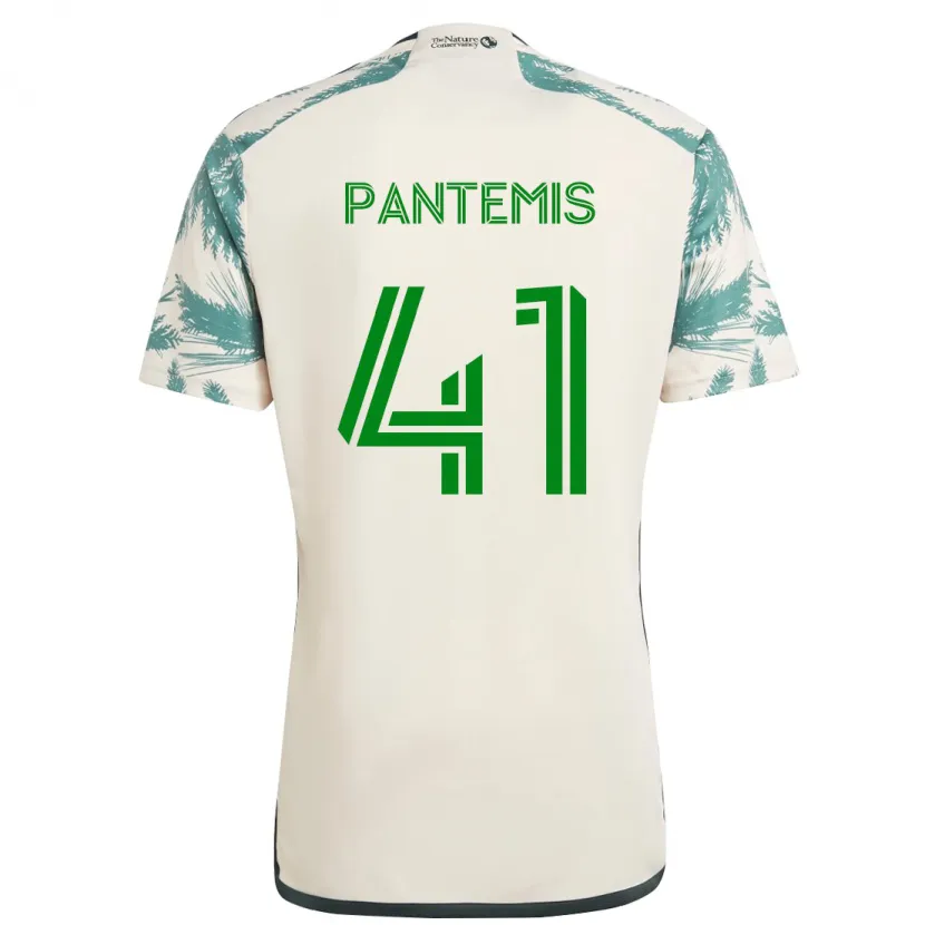 Danxen Kid James Pantemis #41 Beige Brown Away Jersey 2024/25 T-Shirt