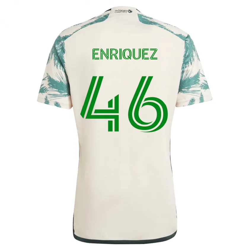 Danxen Kid Adolfo Enriquez #46 Beige Brown Away Jersey 2024/25 T-Shirt