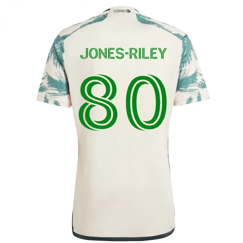 Danxen Kid Jaden Jones-Riley #80 Beige Brown Away Jersey 2024/25 T-Shirt