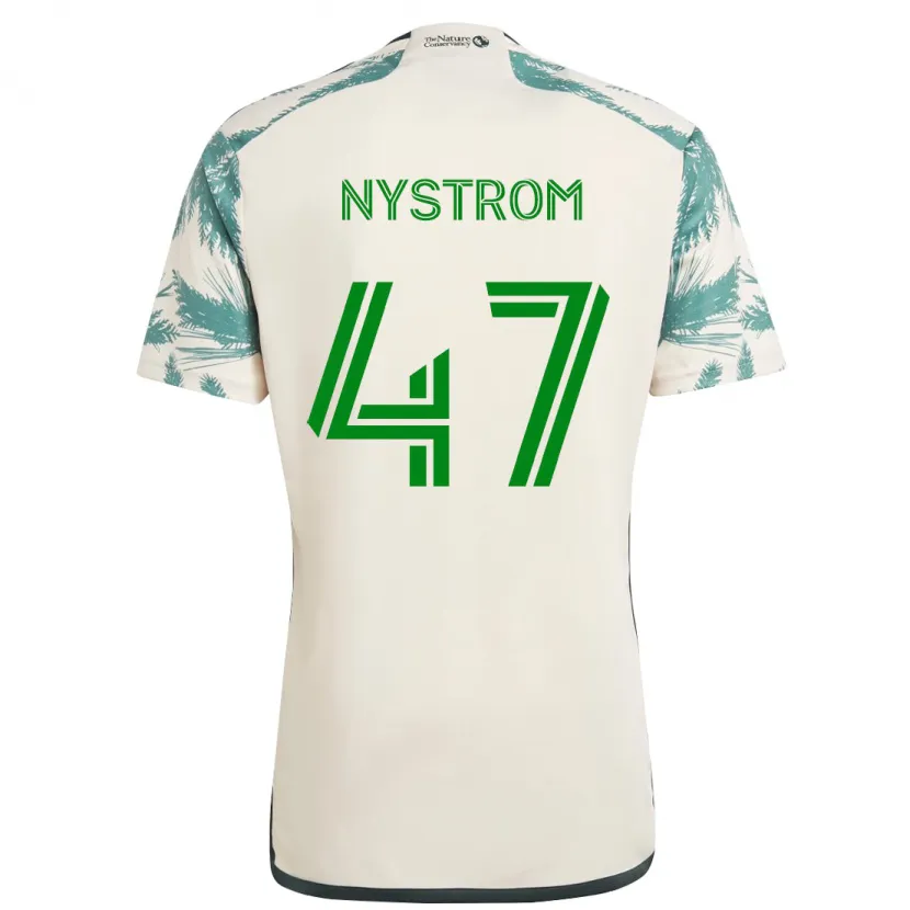 Danxen Kid Maximo Nystrom #47 Beige Brown Away Jersey 2024/25 T-Shirt