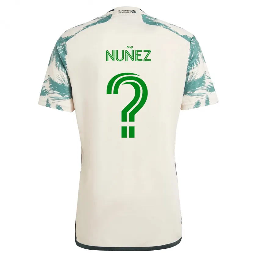 Danxen Kid Daniel Nuñez #0 Beige Brown Away Jersey 2024/25 T-Shirt