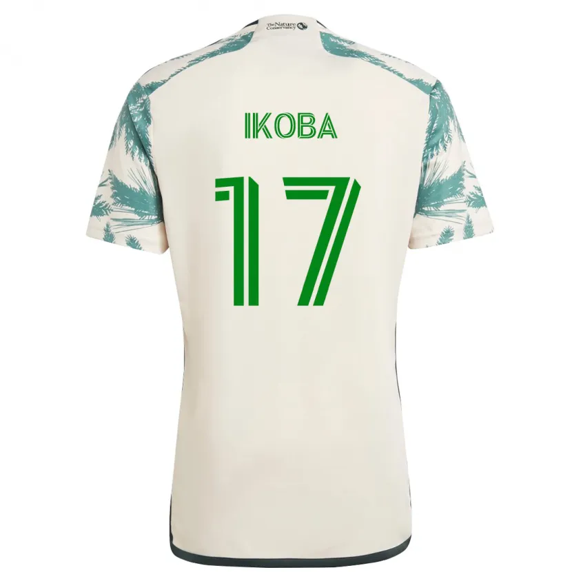 Danxen Kid Tega Ikoba #17 Beige Brown Away Jersey 2024/25 T-Shirt