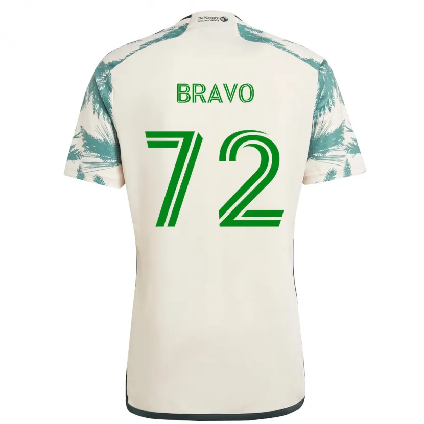 Danxen Kid Julian Bravo #72 Beige Brown Away Jersey 2024/25 T-Shirt