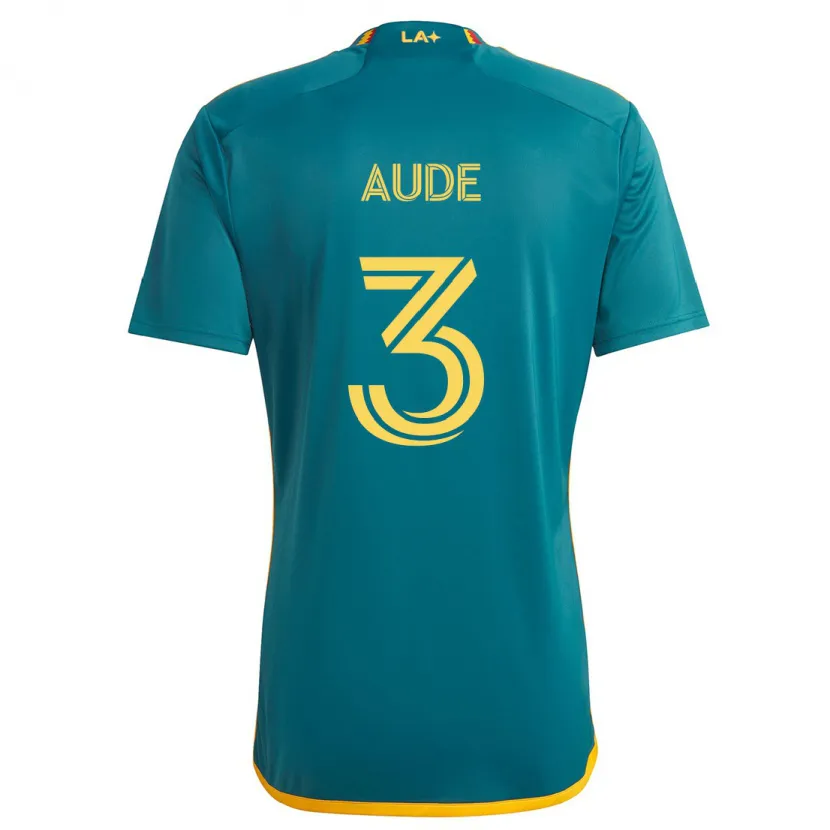 Danxen Kid Julián Aude #3 Green Yellow Away Jersey 2024/25 T-Shirt