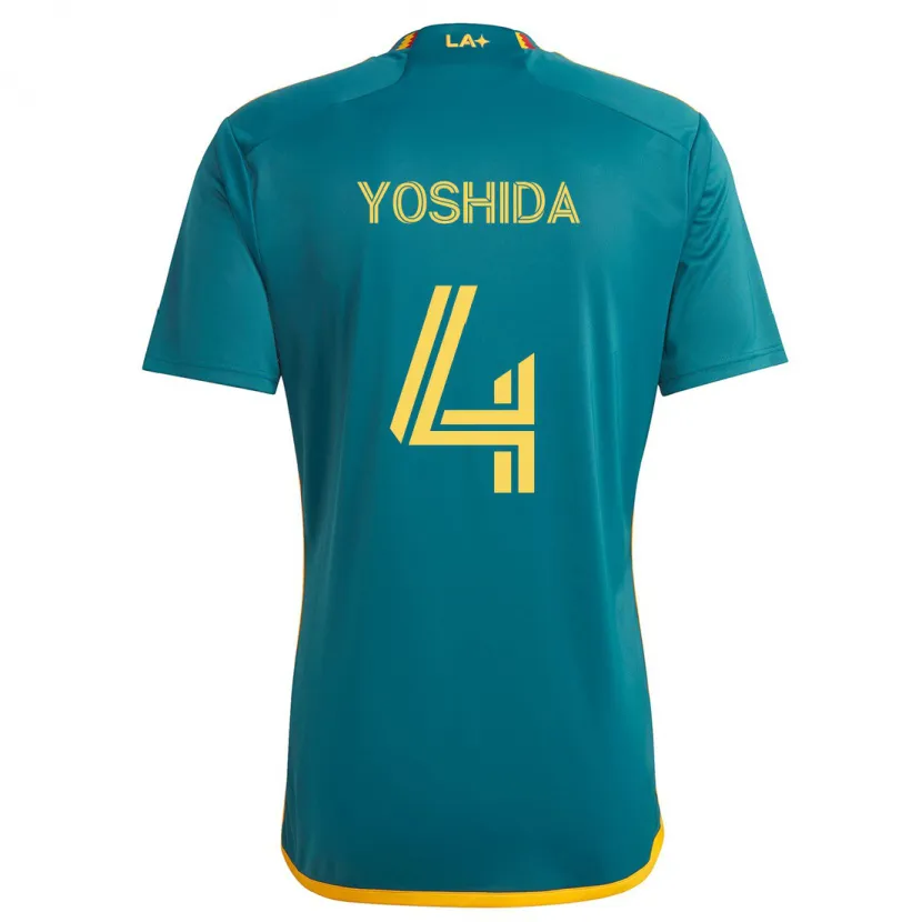 Danxen Kid Maya Yoshida #4 Green Yellow Away Jersey 2024/25 T-Shirt