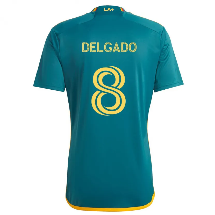 Danxen Kid Mark Delgado #8 Green Yellow Away Jersey 2024/25 T-Shirt