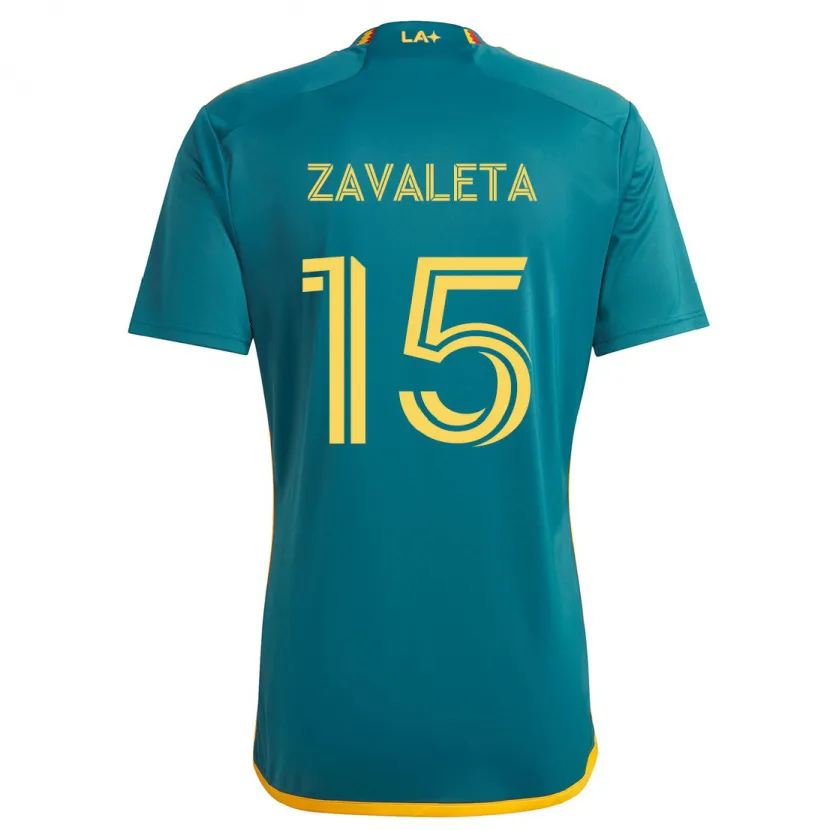 Danxen Kid Eriq Zavaleta #15 Green Yellow Away Jersey 2024/25 T-Shirt