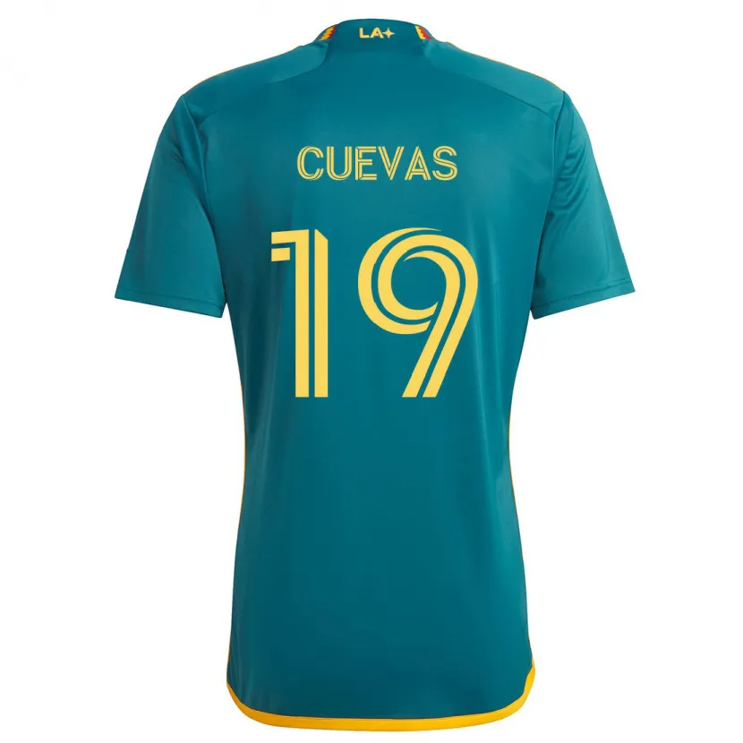 Danxen Kid Mauricio Cuevas #19 Green Yellow Away Jersey 2024/25 T-Shirt