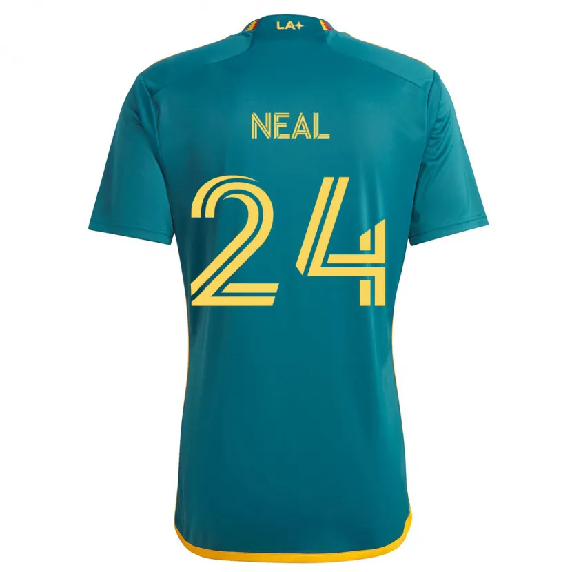 Danxen Kid Jalen Neal #24 Green Yellow Away Jersey 2024/25 T-Shirt