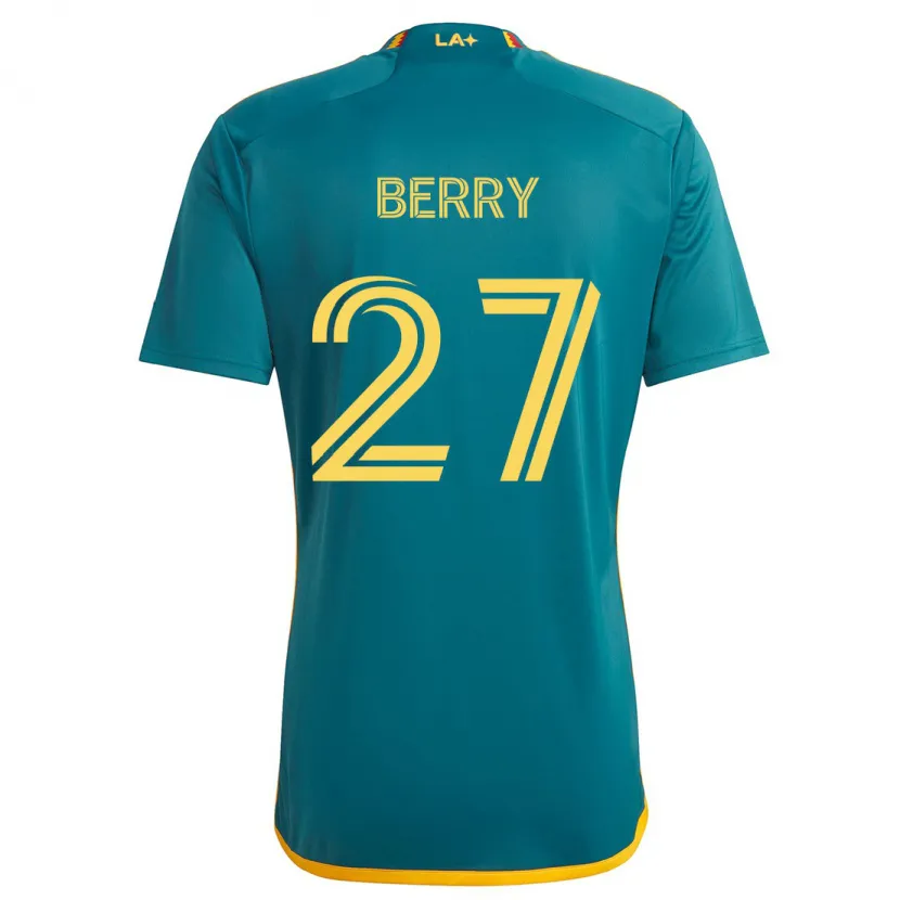 Danxen Kid Miguel Berry #27 Green Yellow Away Jersey 2024/25 T-Shirt