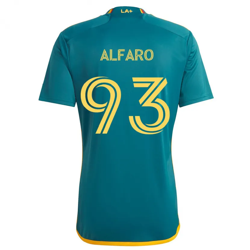 Danxen Kid Tony Alfaro #93 Green Yellow Away Jersey 2024/25 T-Shirt