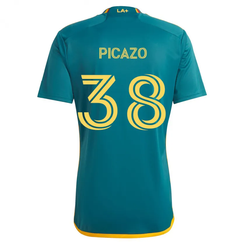 Danxen Kid Axel Picazo #38 Green Yellow Away Jersey 2024/25 T-Shirt