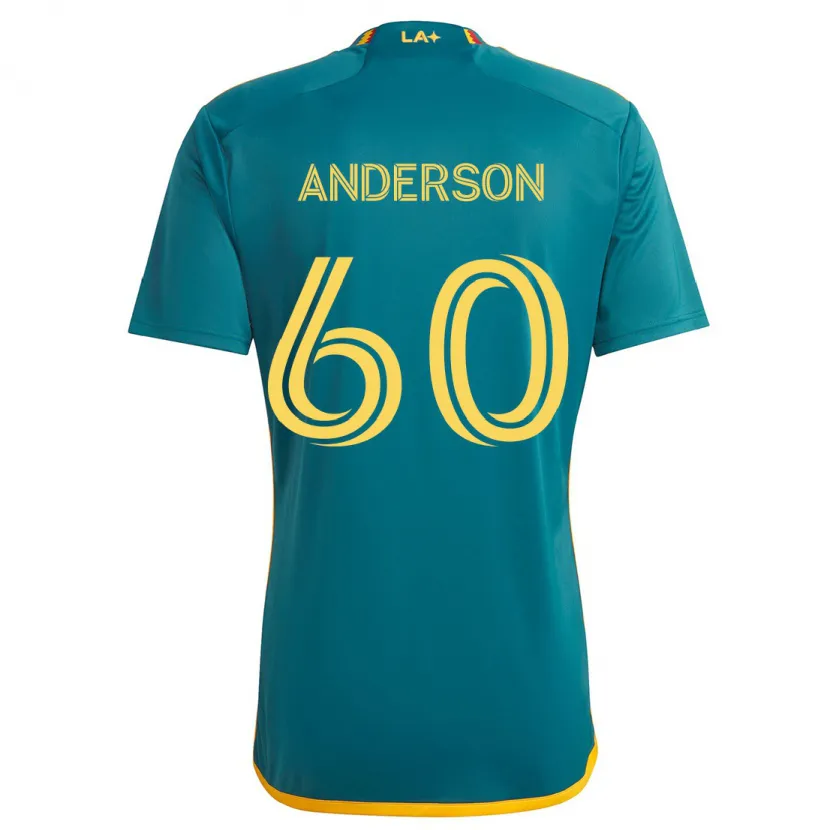 Danxen Kid Nolan Anderson #60 Green Yellow Away Jersey 2024/25 T-Shirt