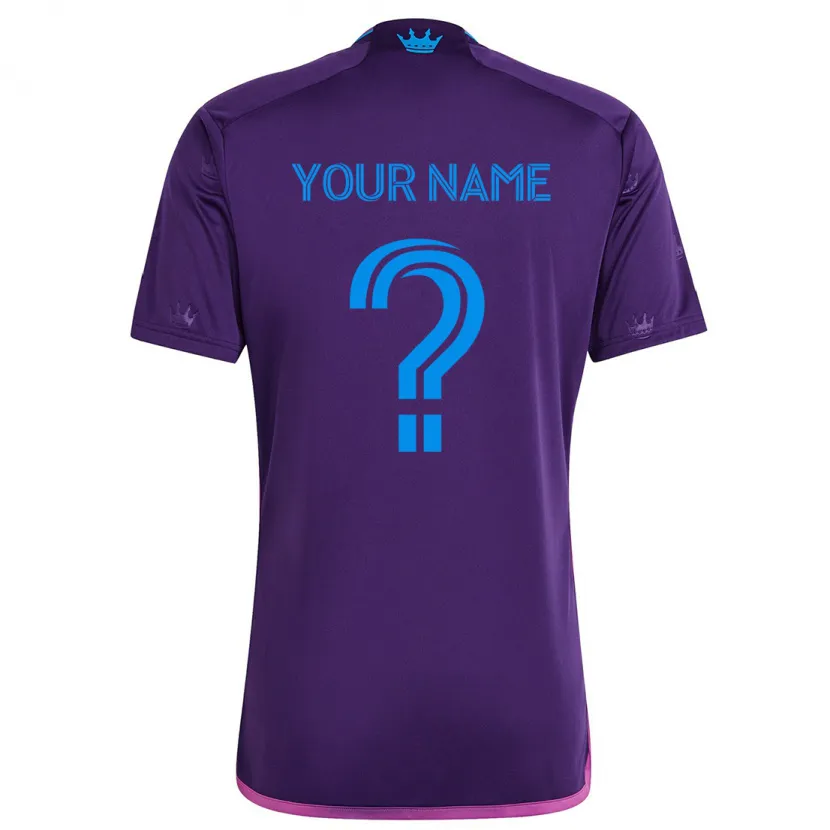 Danxen Kid Your Name #0 Purple Blue Away Jersey 2024/25 T-Shirt