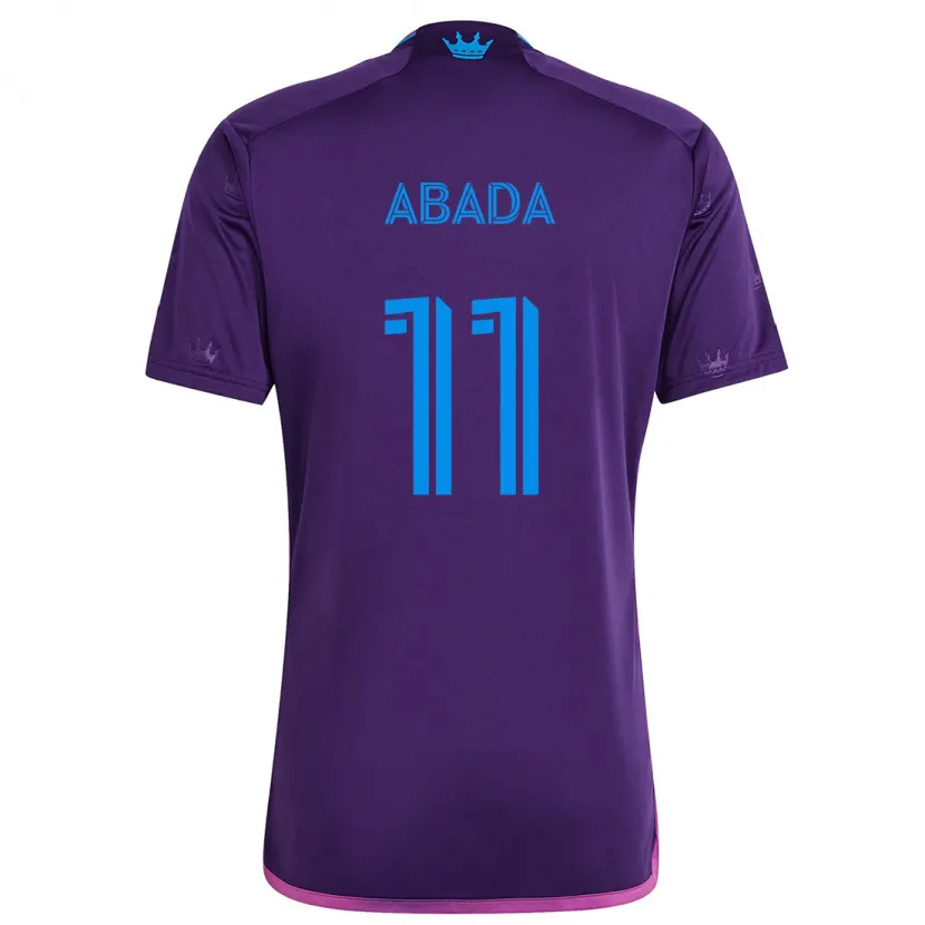 Danxen Kid Liel Abada #11 Purple Blue Away Jersey 2024/25 T-Shirt