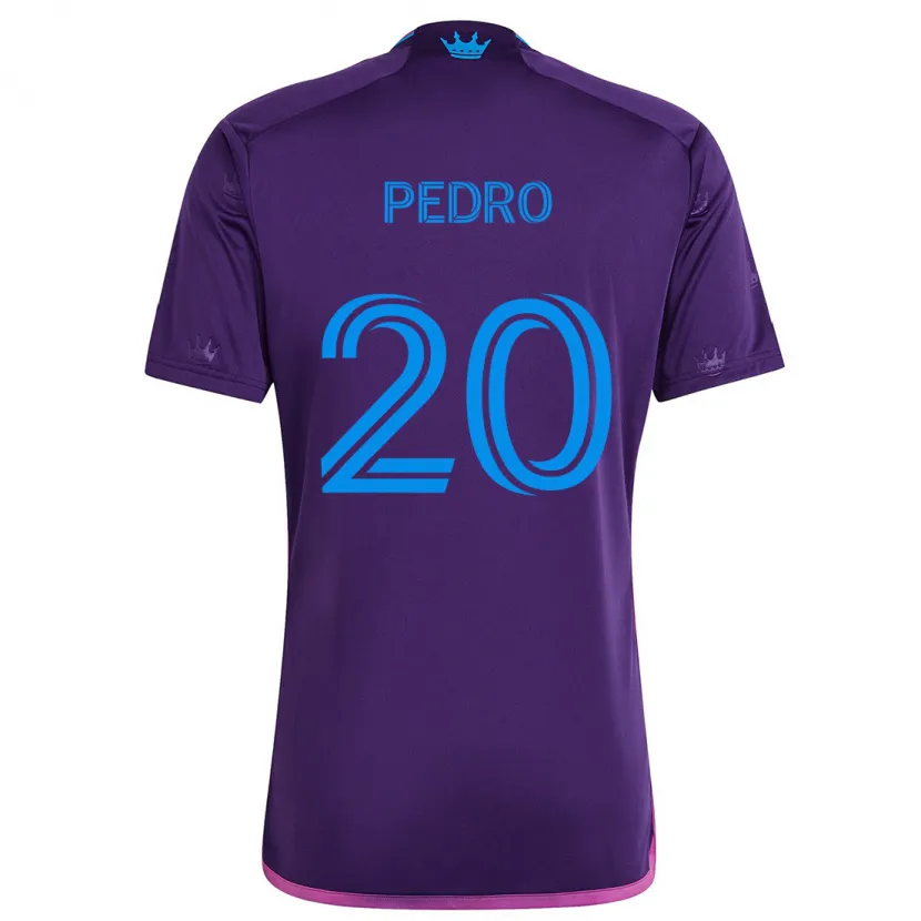 Danxen Kid João Pedro #20 Purple Blue Away Jersey 2024/25 T-Shirt