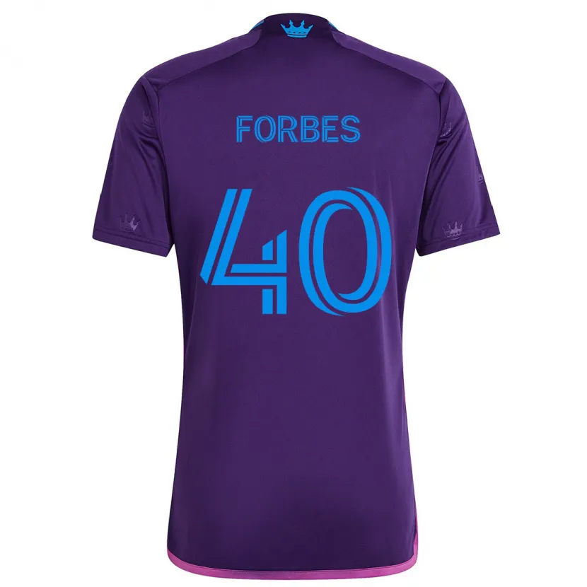 Danxen Kid Jahlane Forbes #40 Purple Blue Away Jersey 2024/25 T-Shirt