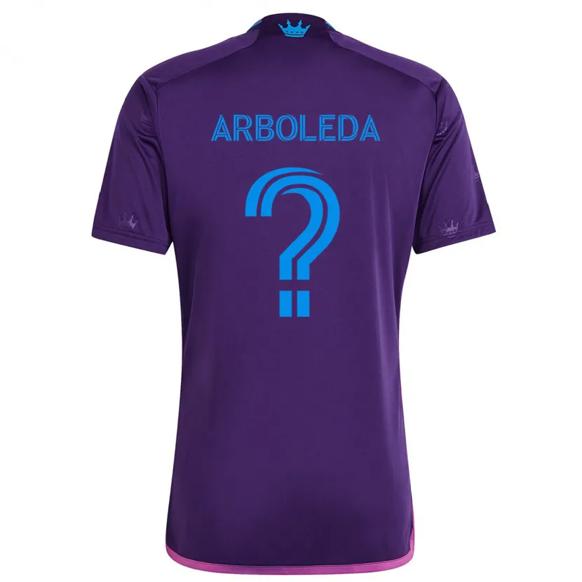 Danxen Kid Jeyden Arboleda #0 Purple Blue Away Jersey 2024/25 T-Shirt