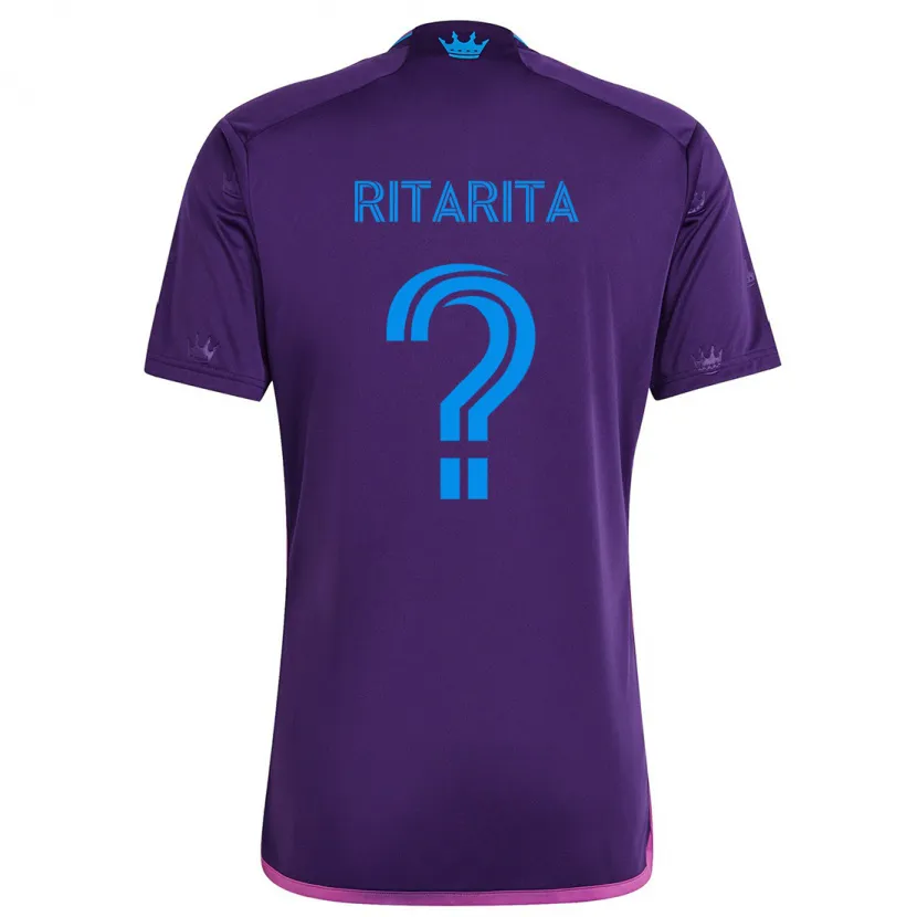 Danxen Kid Rocket Ritarita #0 Purple Blue Away Jersey 2024/25 T-Shirt