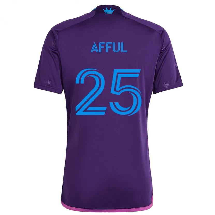 Danxen Kid Harrison Afful #25 Purple Blue Away Jersey 2024/25 T-Shirt