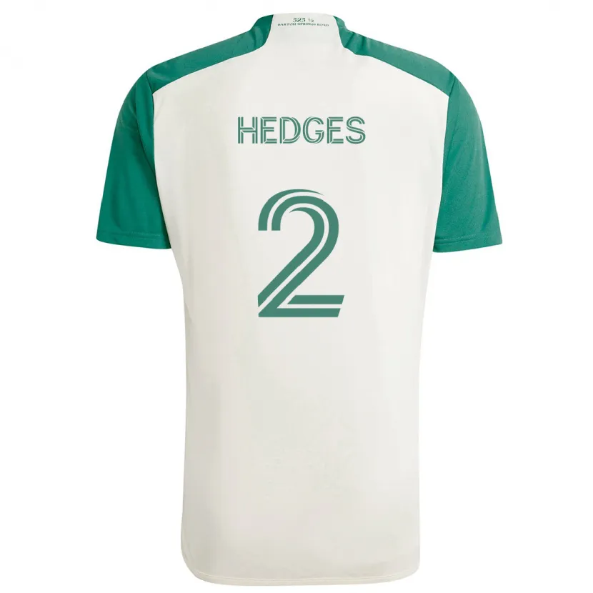 Danxen Kid Matt Hedges #2 Tan Green Away Jersey 2024/25 T-Shirt