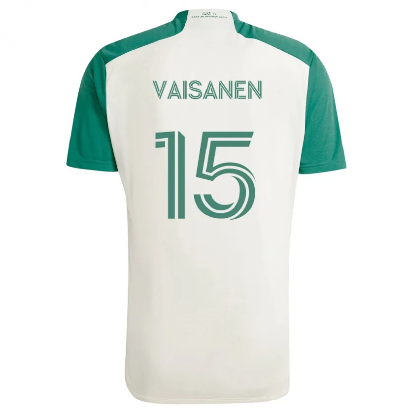 Danxen Kid Leo Väisänen #15 Tan Green Away Jersey 2024/25 T-Shirt