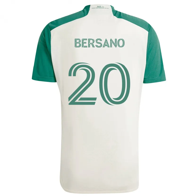 Danxen Kid Matt Bersano #20 Tan Green Away Jersey 2024/25 T-Shirt