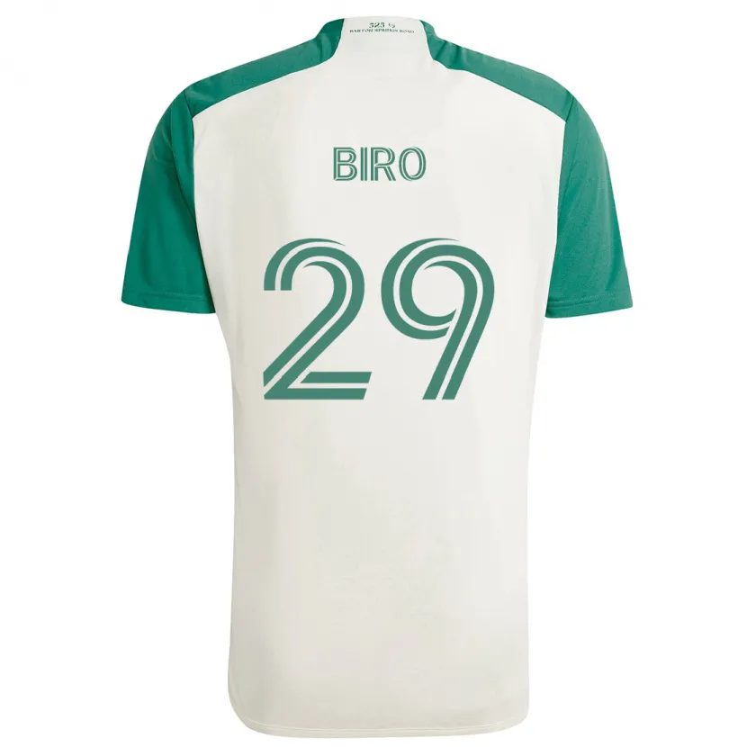 Danxen Kid Guilherme Biro #29 Tan Green Away Jersey 2024/25 T-Shirt