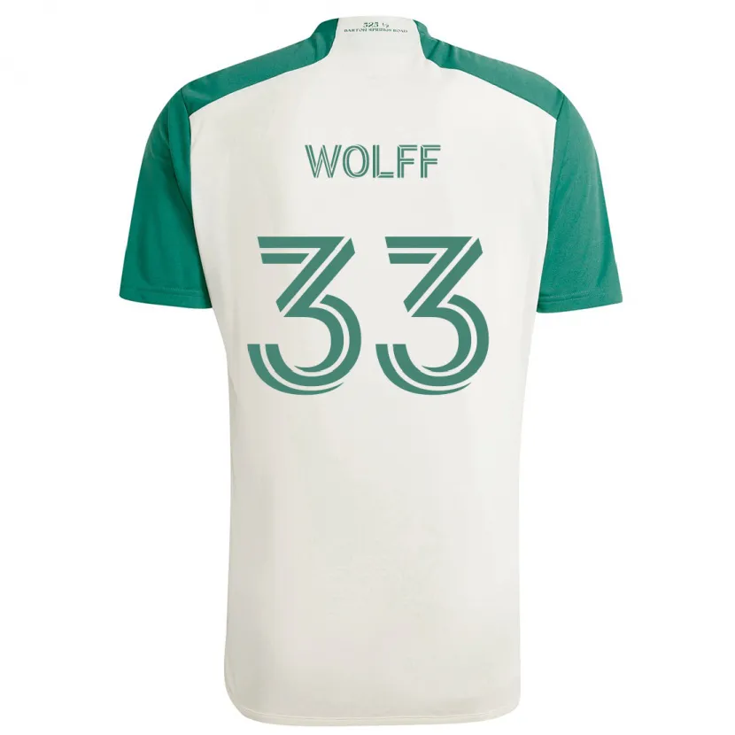 Danxen Kid Owen Wolff #33 Tan Green Away Jersey 2024/25 T-Shirt